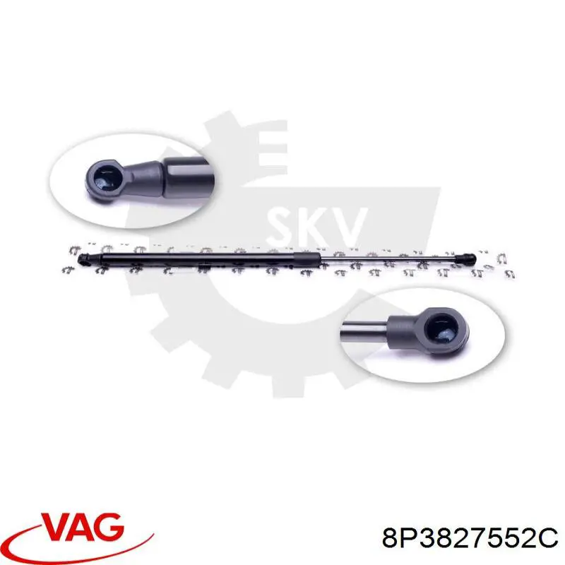 8P3827552C VAG Amortiguador de porton