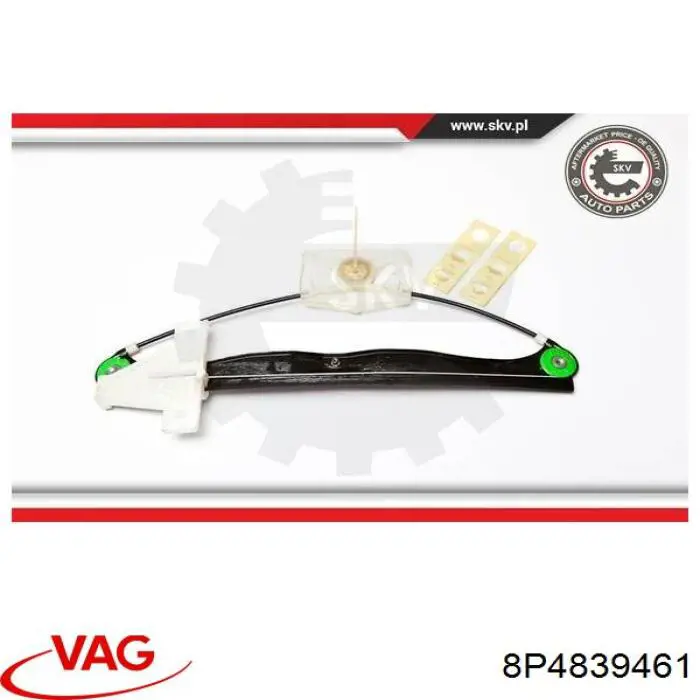 Comprar 8P4839461 VAG Mecanismo de elevalunas de la puerta trasera izquierda