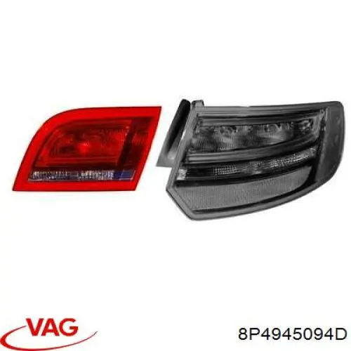Comprar 8P4945094D VAG Piloto trasero interior derecho