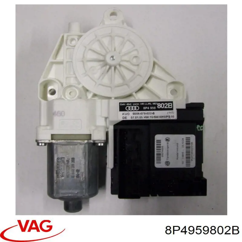 8P4959802B VAG motor eléctrico, elevalunas, puerta trasera derecha