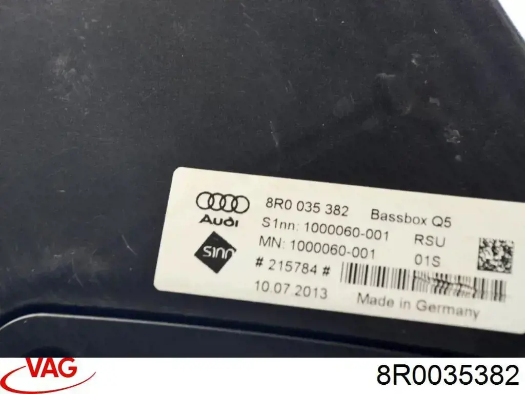 Subwoofer VAG 8R0035382 precio, desde 95,83 EUR