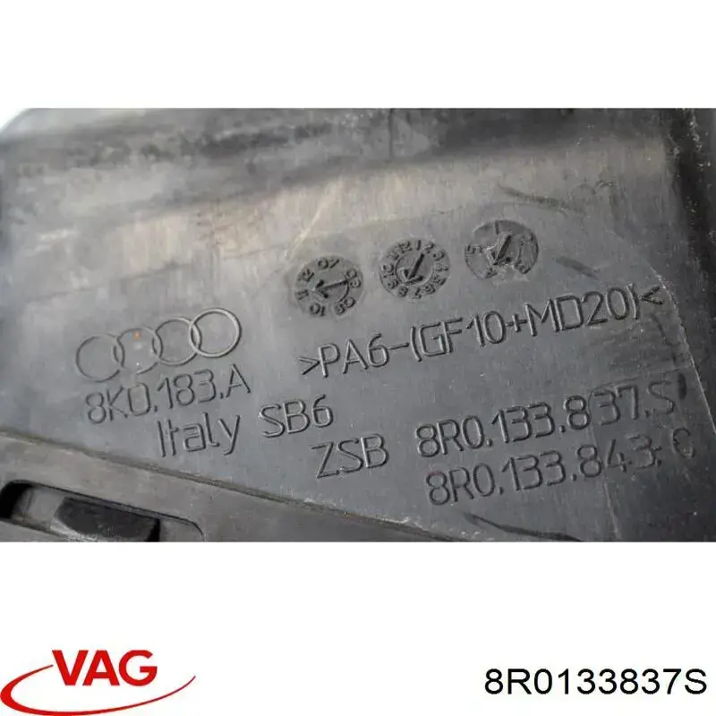 Casco de filtro de aire Audi A4 8K2