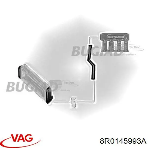 8R0145993A VAG tubo flexible de aspiración, cuerpo mariposa