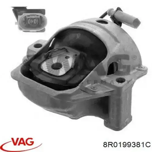 Soporte izquierdo del motor 8R0199381C VAG