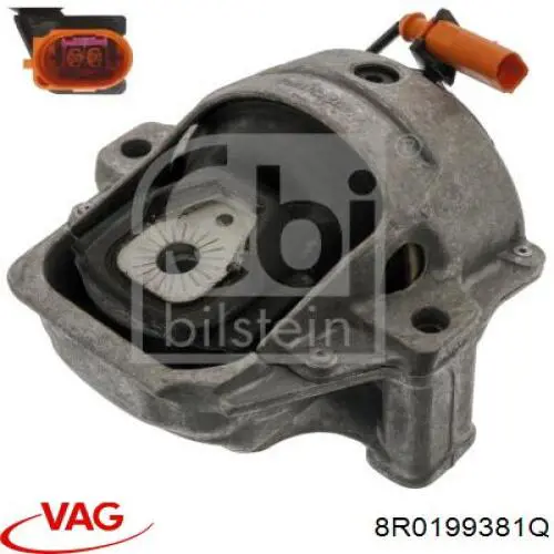 Soporte izquierdo del motor 8R0199381Q VAG