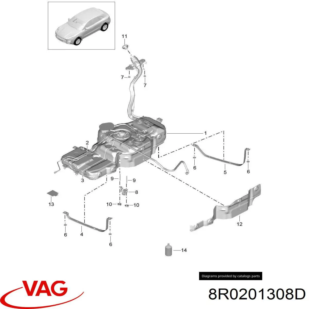  VAG 8R0201308D precio, desde 48,76 EUR
