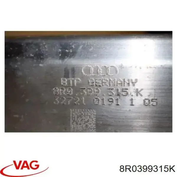 Subchasis delantero soporte motor VAG 8R0399315K precio, desde 361,55 EUR