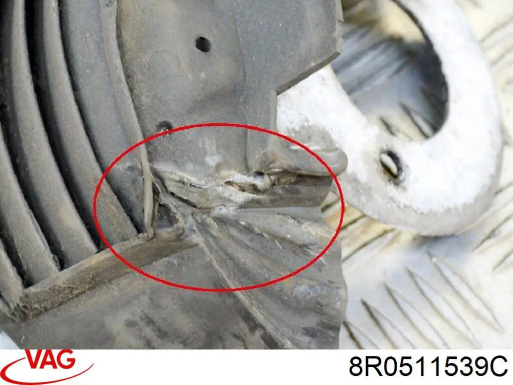 Protector del amortiguador trasero 8R0511539C VAG
