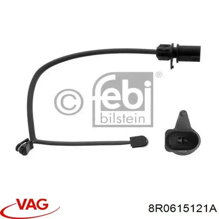 Sensor de desgaste de pastillas de freno delantero izquierdo VAG 8R0615121A precio, desde 7,50 EUR