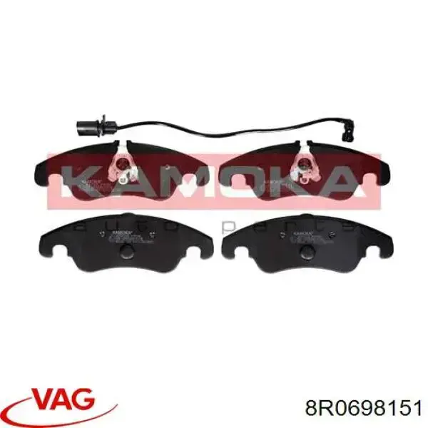 8R0698151 VAG Pastillas delanteras