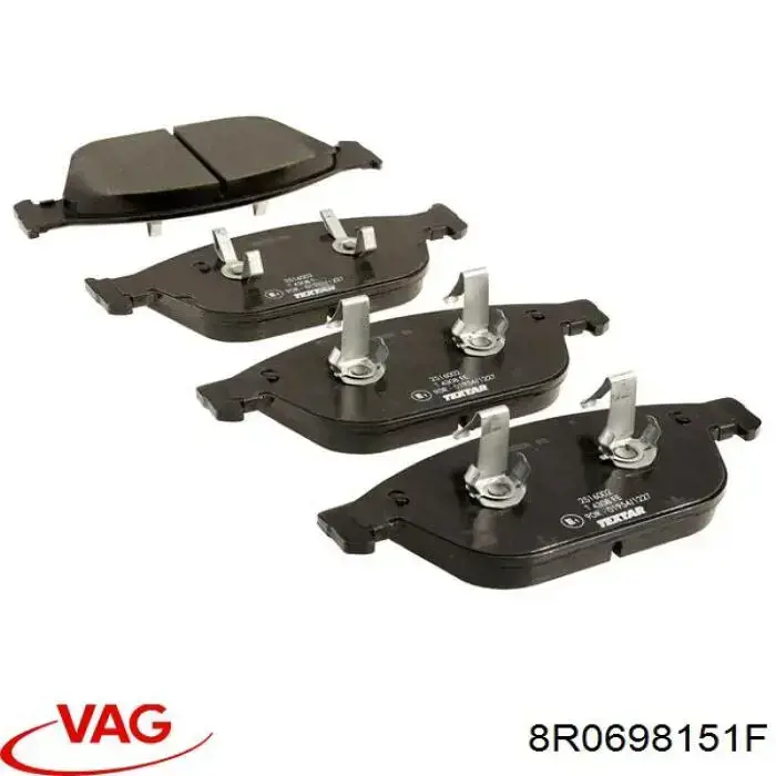 8R0698151F VAG Pastillas delanteras