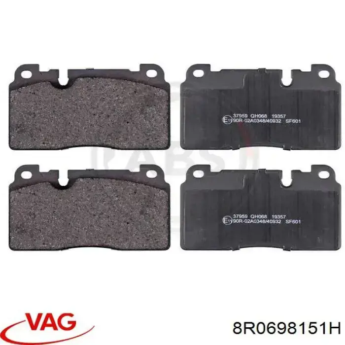 8R0698151H VAG Pastillas delanteras