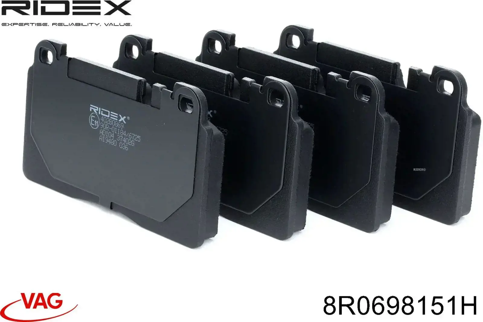 Pastillas de freno delanteras VAG 8R0698151H