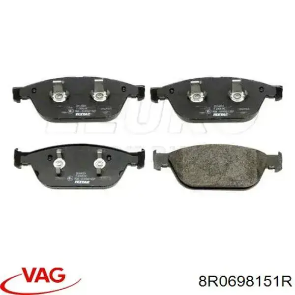 Pastillas freno delanteras VAG 8R0698151R precio, desde 64,61 EUR