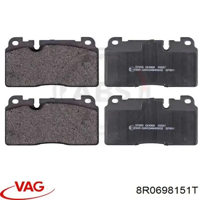 Comprar 8R0698151T VAG Pastillas delanteras de freno