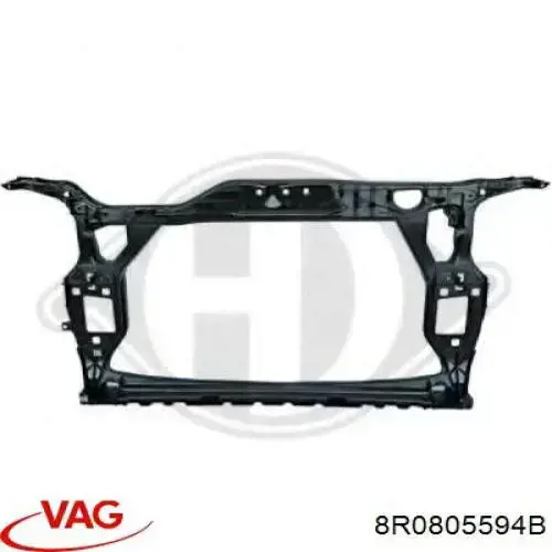 8R0805594B VAG Soporte de radiador completo (panel de montaje para foco)