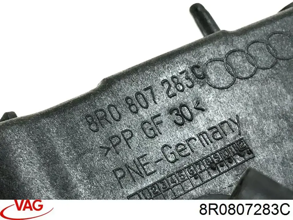 Guía del parachoques delantero izquierda VAG 8R0807283C