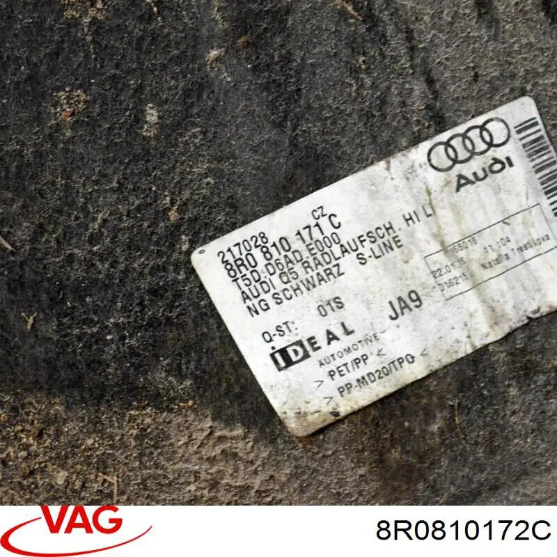 Comprar 8R0810172C VAG Guardalodo interior derecho, aleta trasera