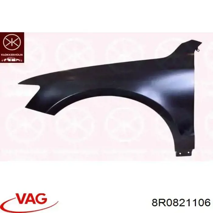 Aleta delantera derecha VAG 8R0821106
