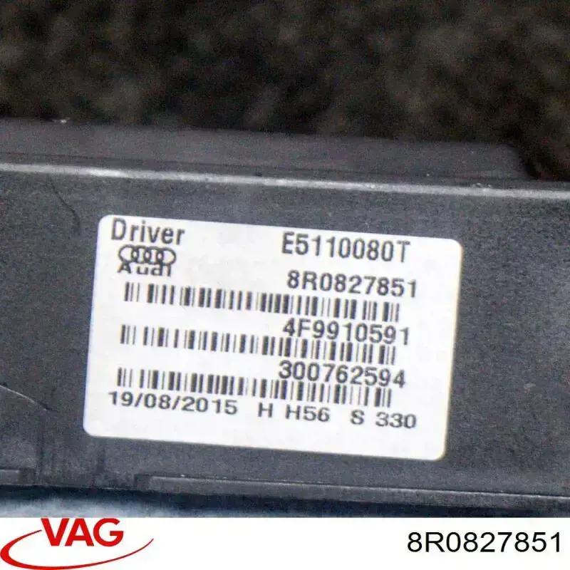 Amortiguador de maletero VAG 8R0827851 precio, desde 178,60 EUR