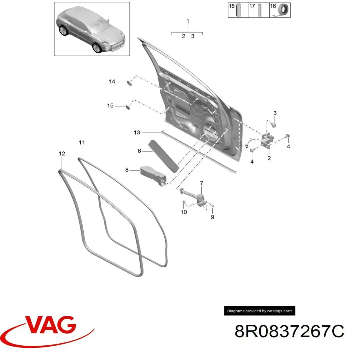  VAG 8R0837267C precio, desde 11,65 EUR