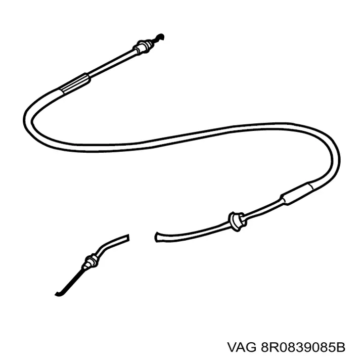 Cable de apertura de cerradura de puerta trasera VAG 8R0839085B precio, desde 8,07 EUR