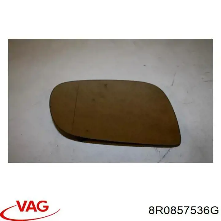 8R0857536G VAG Cristal de espejo retrovisor derecho