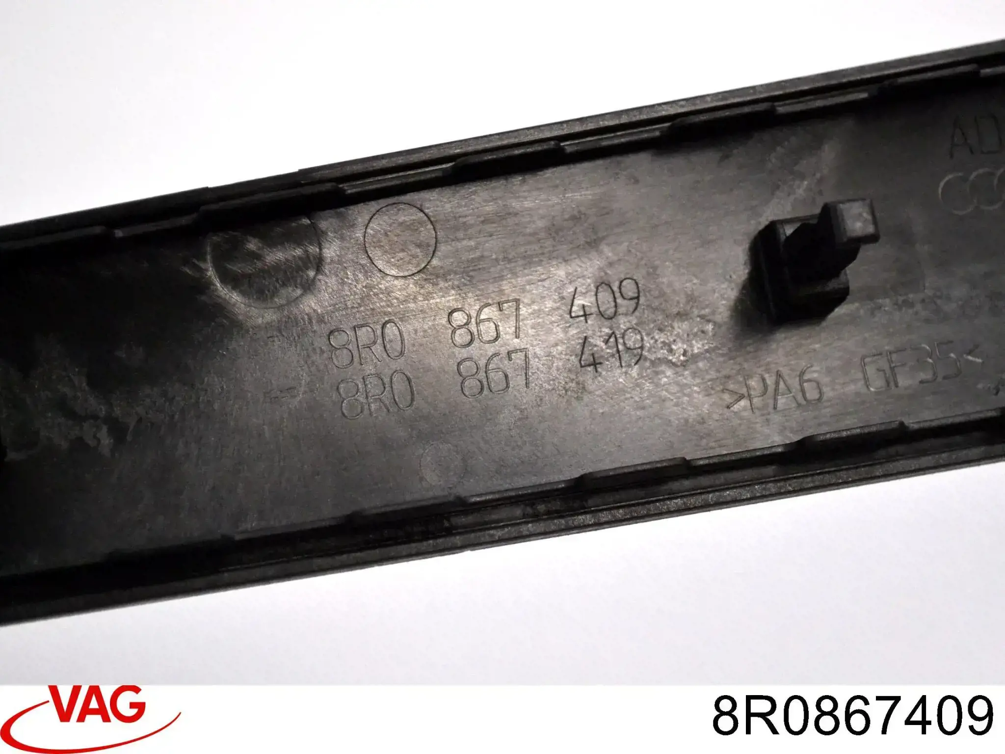 8R0867409 VAG Embellecedor de puerta trasera izquierda