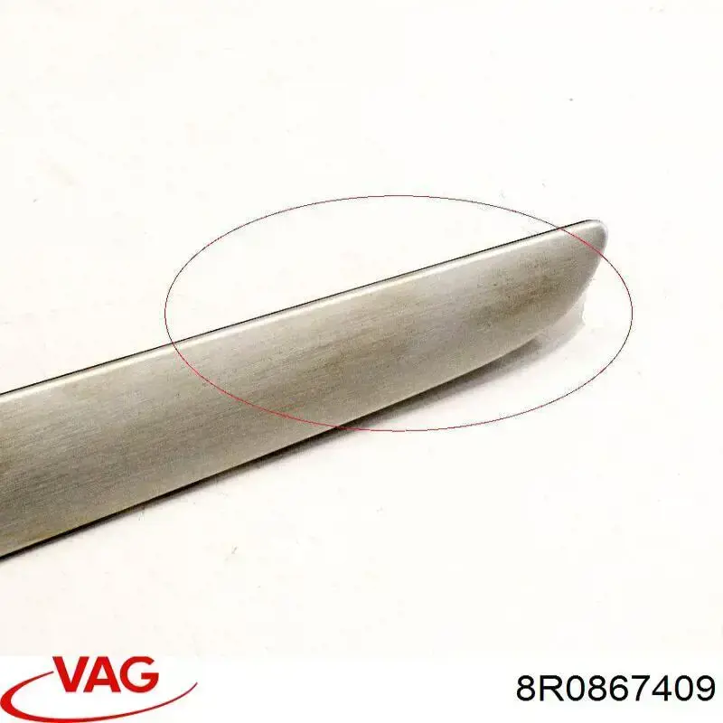 Embellecedor de puerta trasera izquierda VAG 8R0867409 precio, desde 39,20 EUR