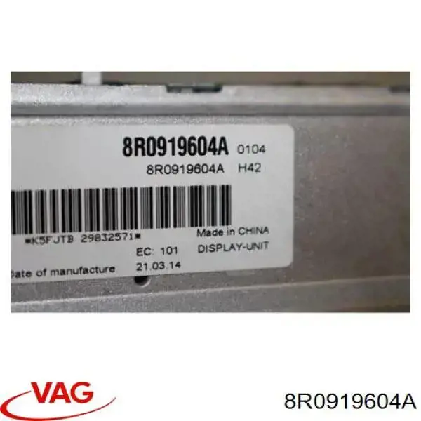 Display VAG 8R0919604A