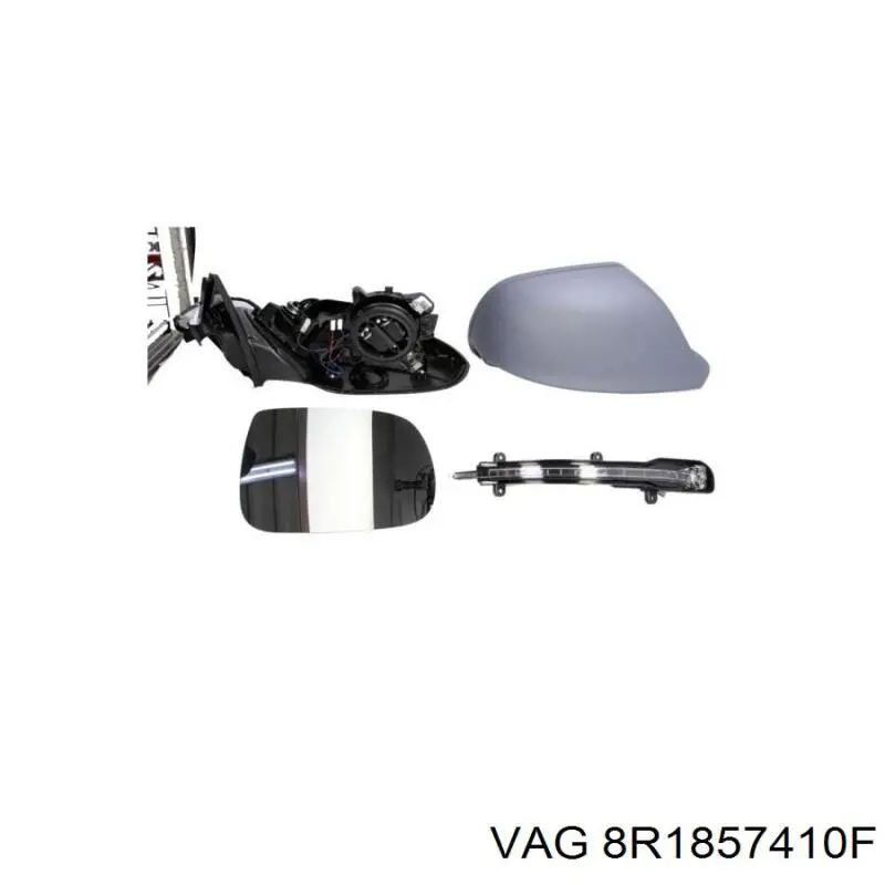 8R1857410F VAG Espejo derecho