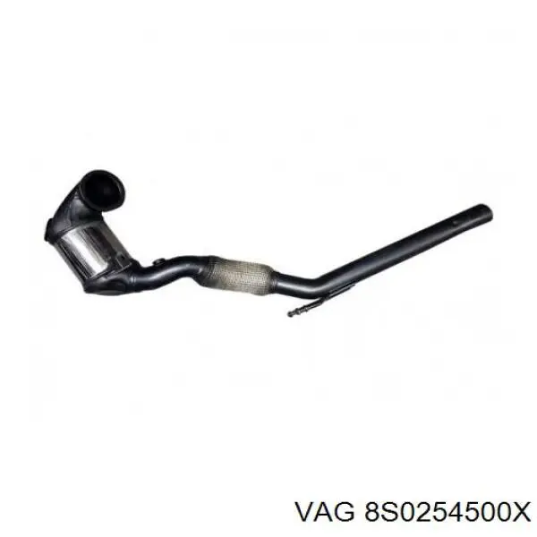 8S0254500X VAG Silenciador, parte delantera