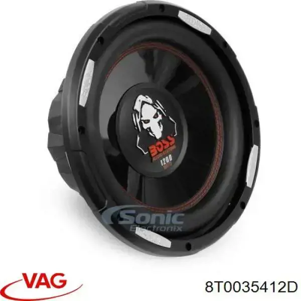 8T0035412D VAG altavoz estante trasero