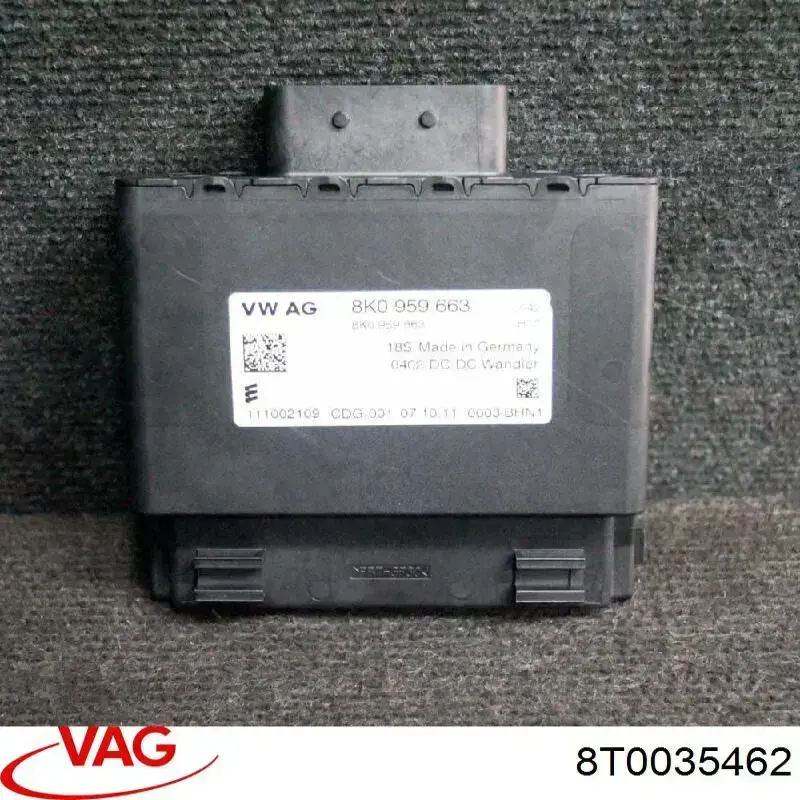 8T0035462 VAG Amplificador de sonido del sistema de audio