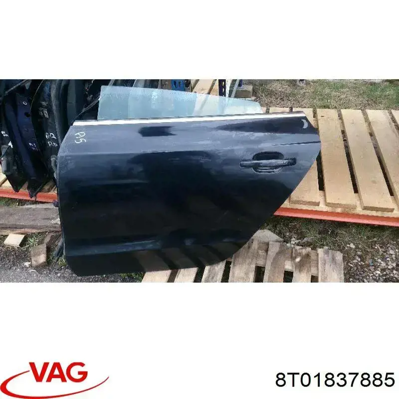 Soporte de manija exterior de puerta delantera izquierda 8T01837885 VAG