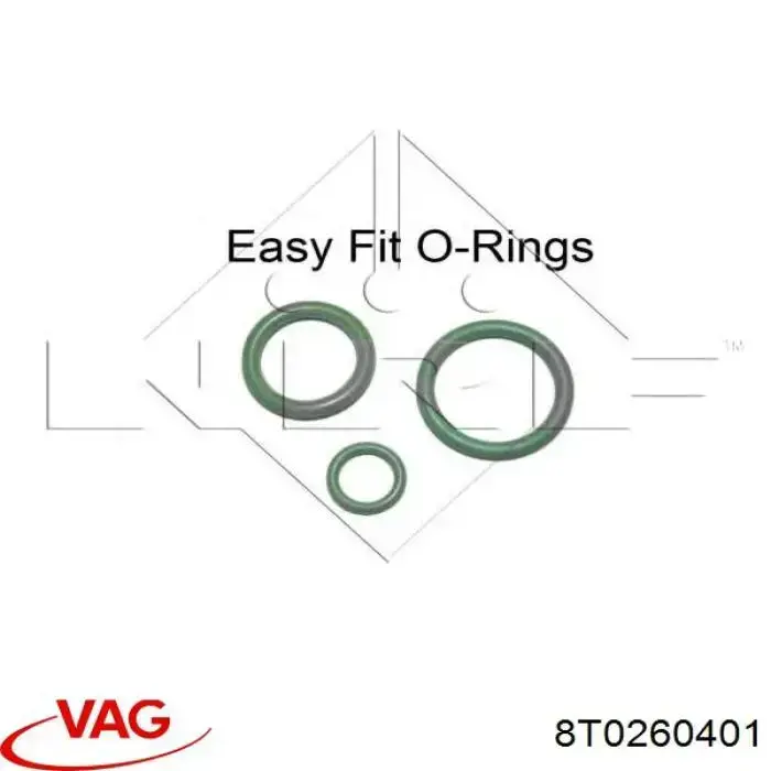 8T0260401 VAG Radiador de aire acondicionado