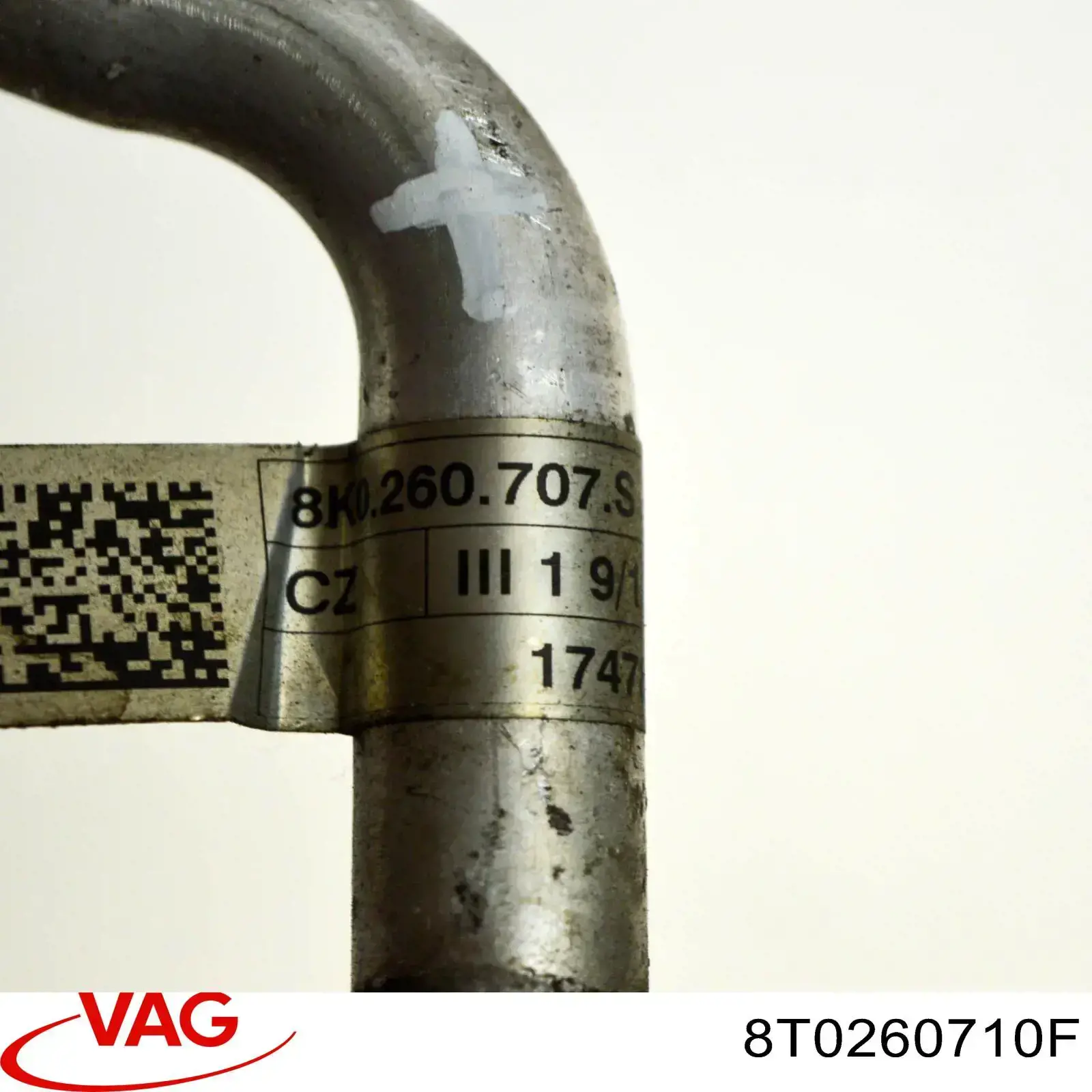 8T0816741A VAG Manguera de aire acondicionado de condensador a evaporador