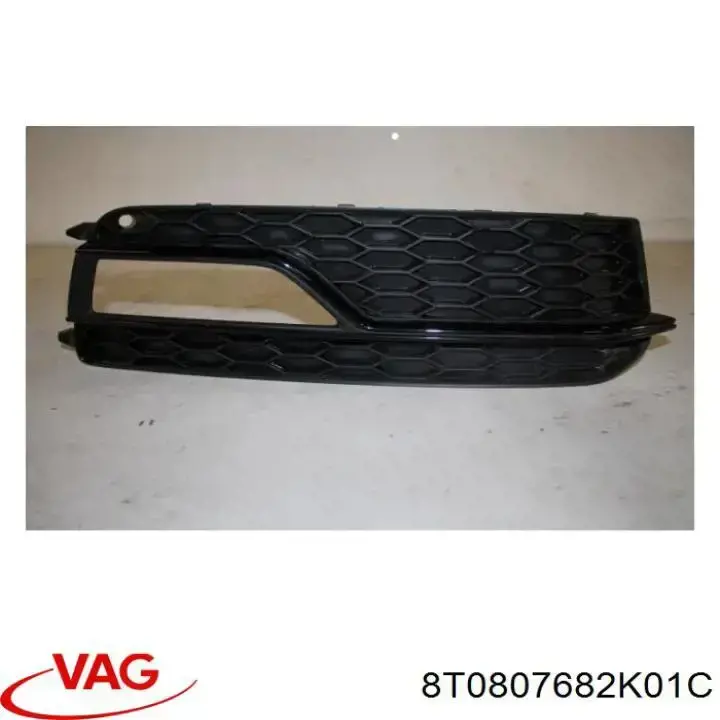 8T0807682K01C VAG rejilla de ventilación, parachoques trasero, derecha