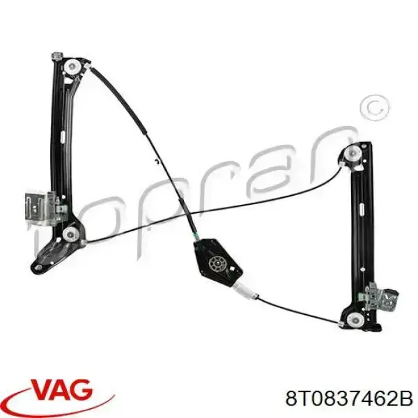 8T0837462B VAG mecanismo de elevalunas, puerta delantera derecha