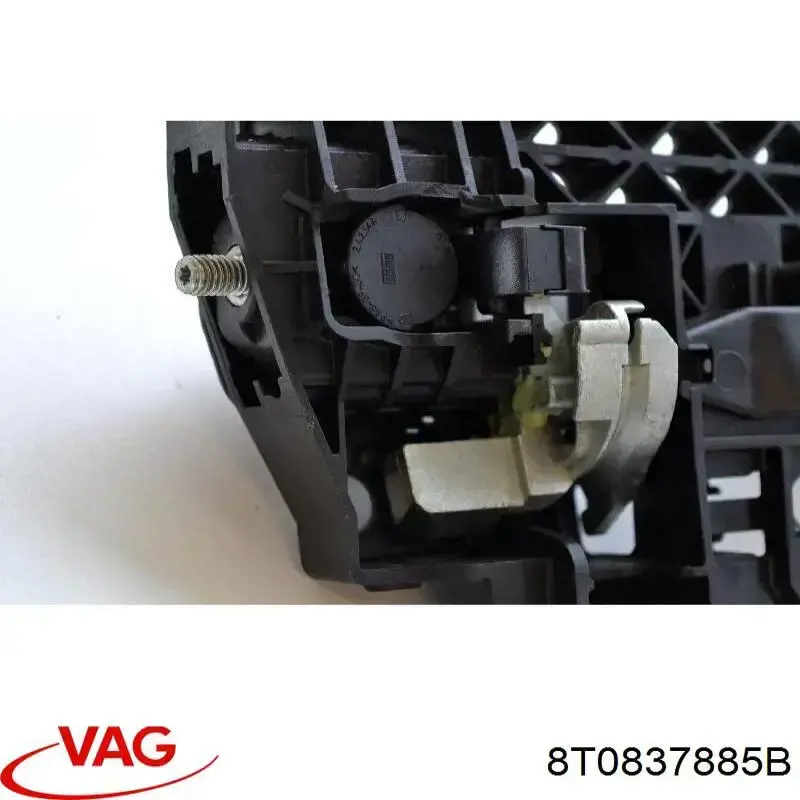 Soporte de manija exterior de puerta trasera izquierda 8T0837885B VAG