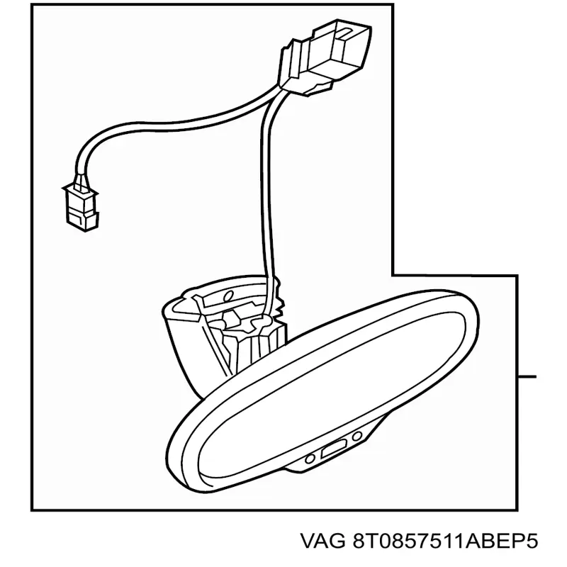Espejo interno VAG 8T0857511ABEP5