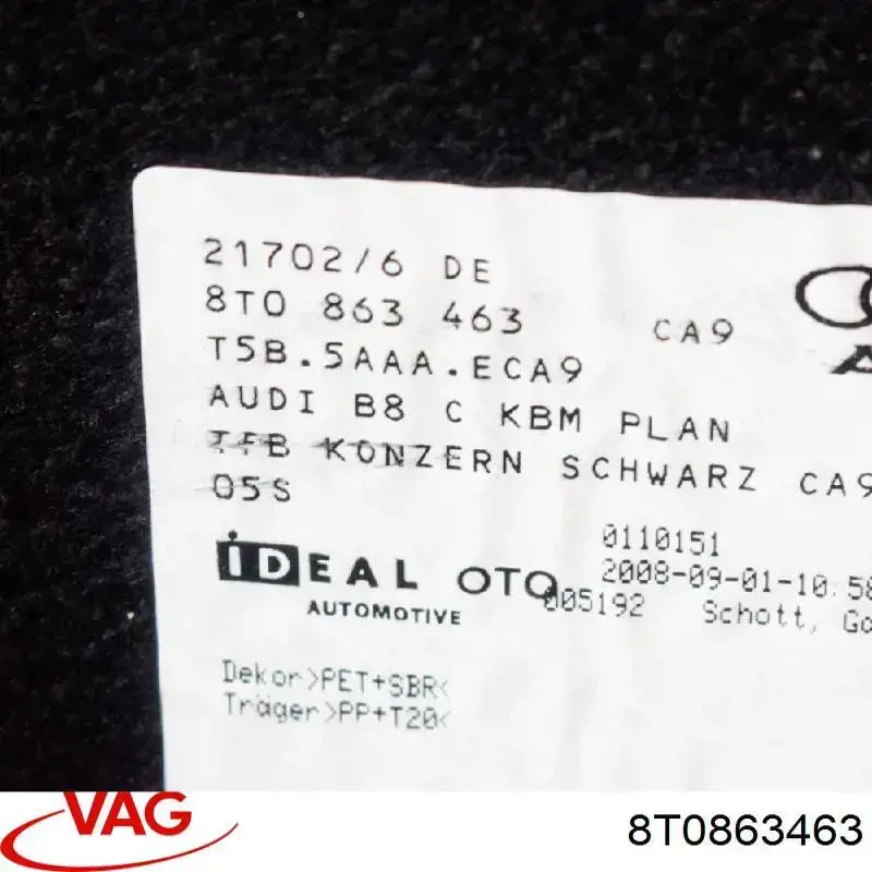 Comprar 8T0863463 VAG 