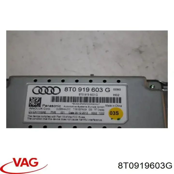 Comprar 8T0919603G VAG Pantalla