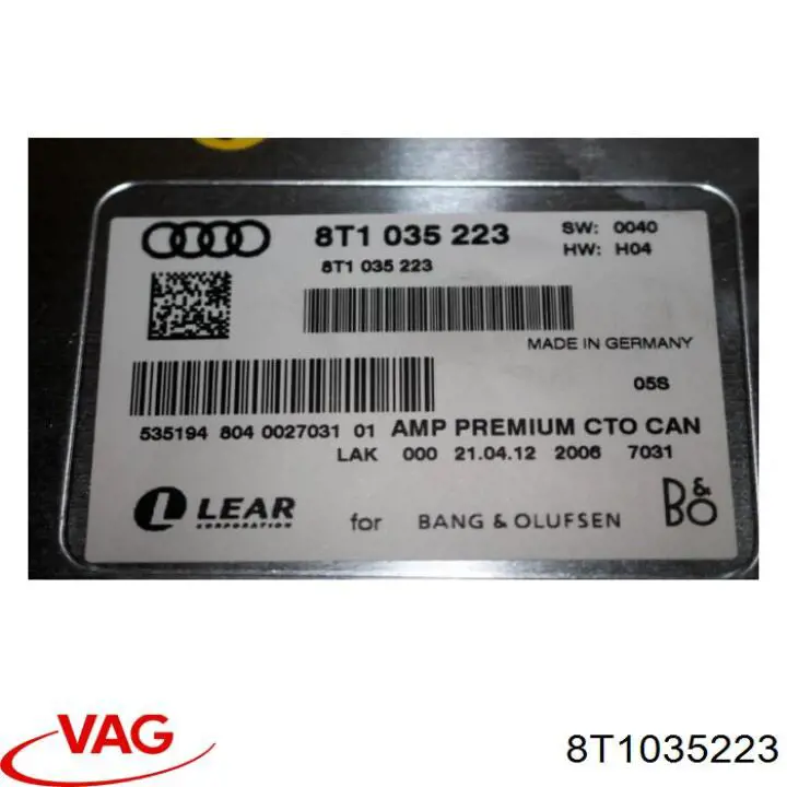 Amplificador De Señal para Audi A5 (8T3)