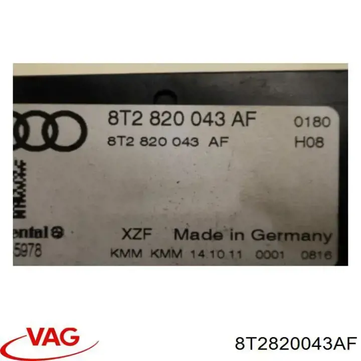 Unidad de control, calefacción / ventilación para Audi A5 (8TA)
