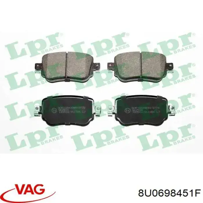 Pastillas traseras de freno VAG 8U0698451F precio, desde 28,63 EUR