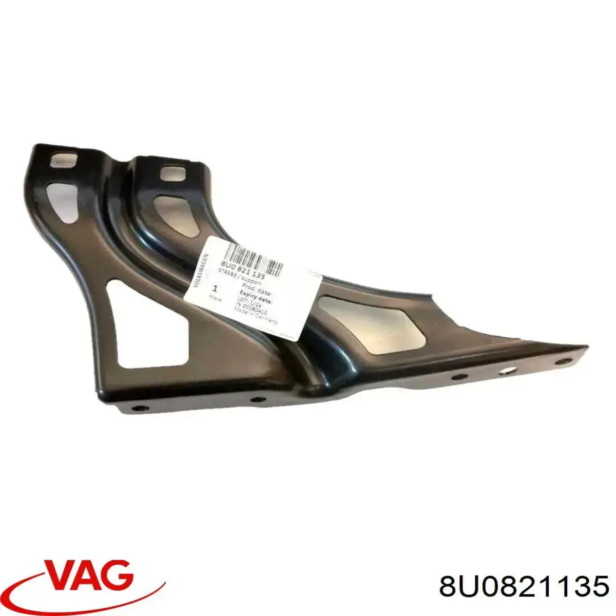 Soporte delantero izquierdo para aleta delantera VAG 8U0821135 precio, desde 43,53 EUR