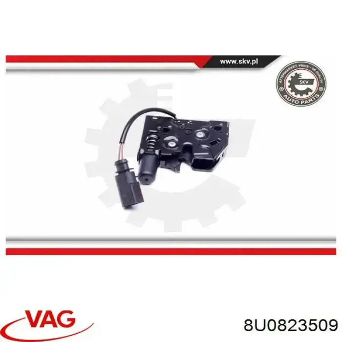 Cerradura de capó 8U0823509 VAG