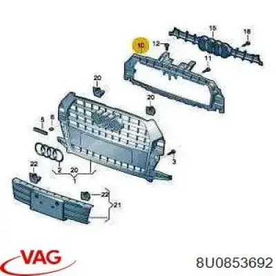 Comprar 8U0853692 VAG Soporte inferior del radiador