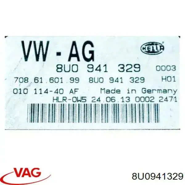 Módulo de control de iluminación adaptativa (ECU) 8U0941329 VAG